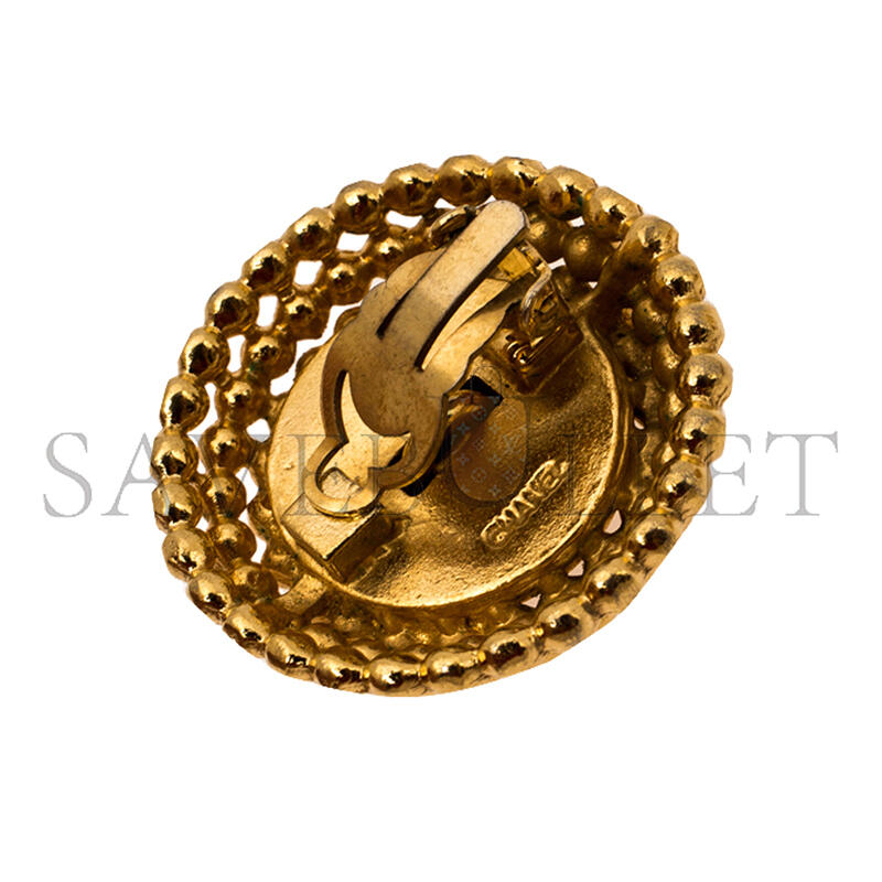 CHANEL CC ROUND EARRINGS